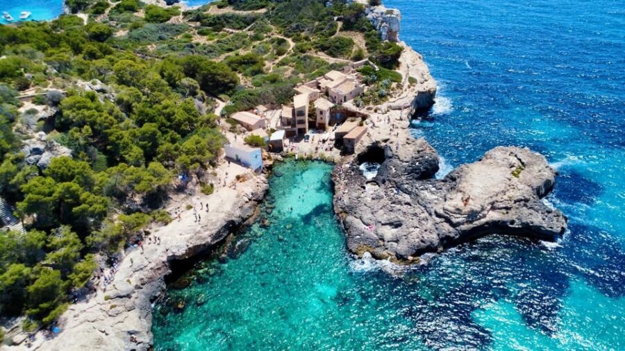 Mallorca: Vintage Sunset tour by the sea with a picnic - Picnic setup with cava and the kind of food that photographs well