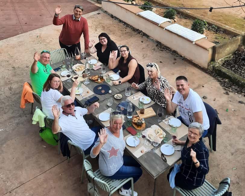 Mallorca: Wine Cellar Tour XL - 3 Wine Tastings incl. GERMAN - How VINOSENZ pickup and the 8-hour schedule work